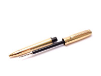 Sheaffer Prelude 22K Gold Plated Fluted 0.7 Upper Body Push Mechanism Mechanical Pencil