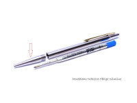 Vintage Montblanc Noblesse Oblige Slimline Ballpoint Pen Barrel Tip Part Spare Repair
