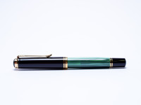 PELIKAN M1000 Souveran Flexible F Fine 18C Nib Tortoise Green Fountain Pen