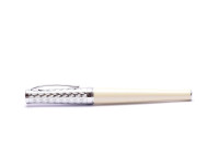 Cross Sauvage Ivory Lacquer Python Chrome Pattern Fineliner Pen