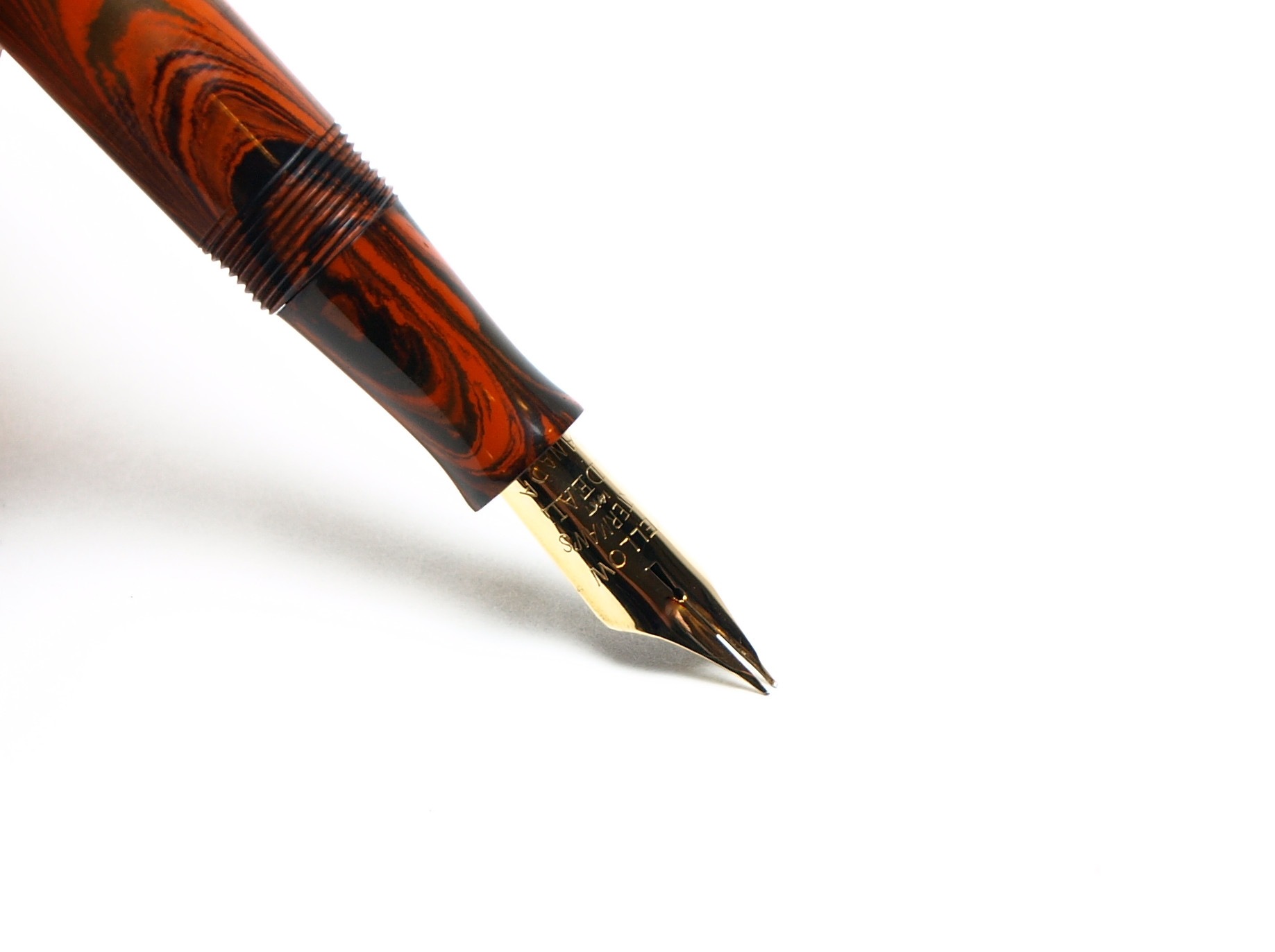 Custom 1926 WATERMAN'S Ideal 7 Red Ripple Wet Noodle CANADA 