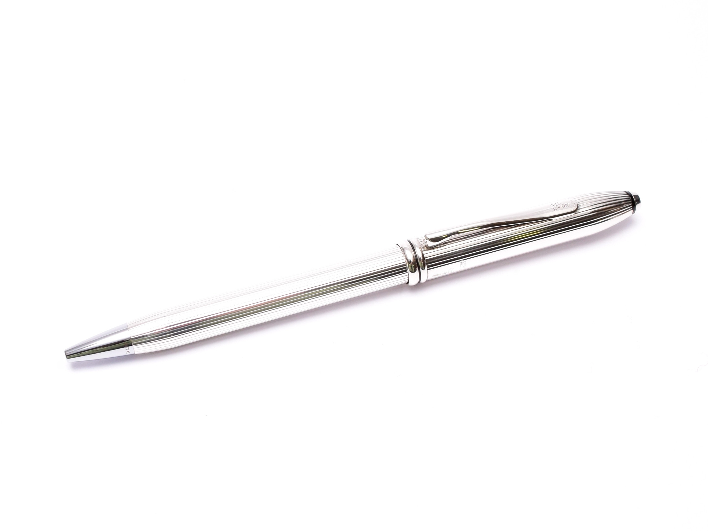 Cross Townsend Sterling Silver Ballpoint Pen Made In USA-Montgomery Pens  Fountain Pen Store 212 420 1312